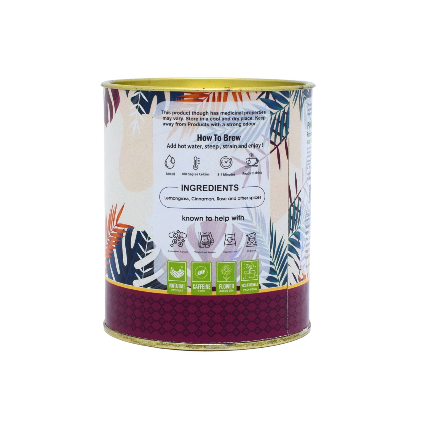 Femap Detx Tea Herbal Tea How to brew box and their ingredients.