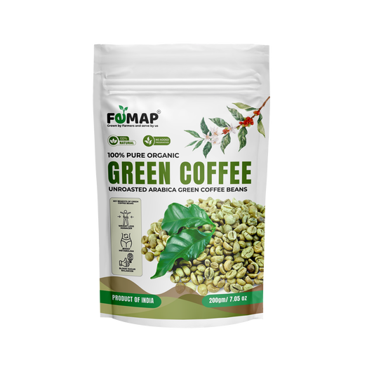 Green Coffee Beans | 100% Natural Raw Coffee Beans | Unroasted Premium Coffee Beans for Home Brewing & Roasting | 200g