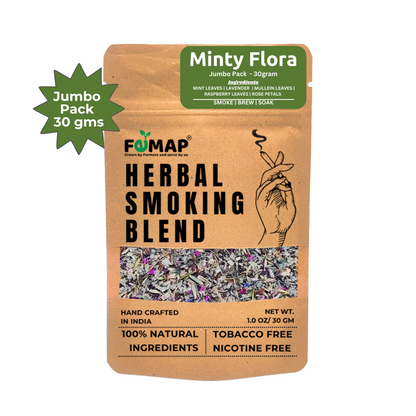 Femap Herbal Smoking Blend-100% Natural Tobacco Free, Nicotine Free | Crafted with Natural Premium Herbs & Flowers | Pack of 1, 30g