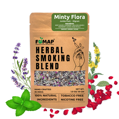 Femap Blue Flora Delight Herbal Mix 30g & Minty Flora Herbal Smoking Blend 30g Combo