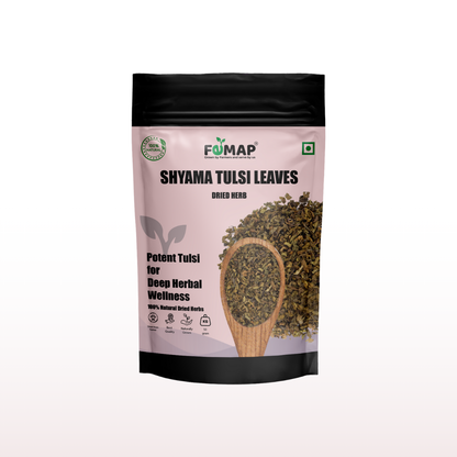 Dried Krishna/ Shyma Tulsi Leaf (Ocimum tenuiflorum) – Natural Herbal Leaves 50gm