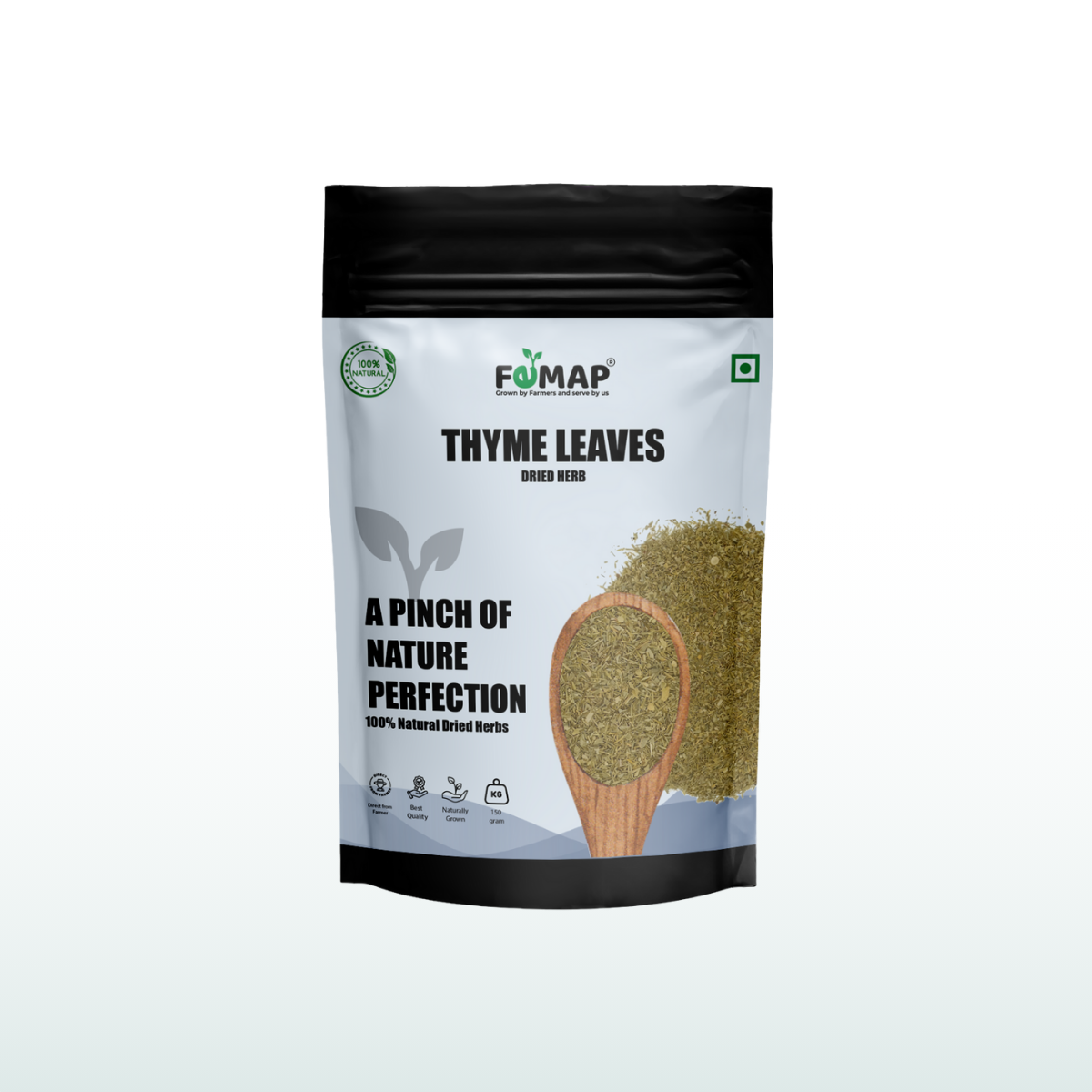 Dried Thyme Leaf (Thymus vulgaris) – Natural Herbal Leaves 150gm