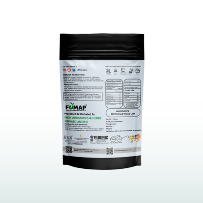 Dried Thyme Leaf (Thymus vulgaris) – Natural Herbal Leaves 150gm