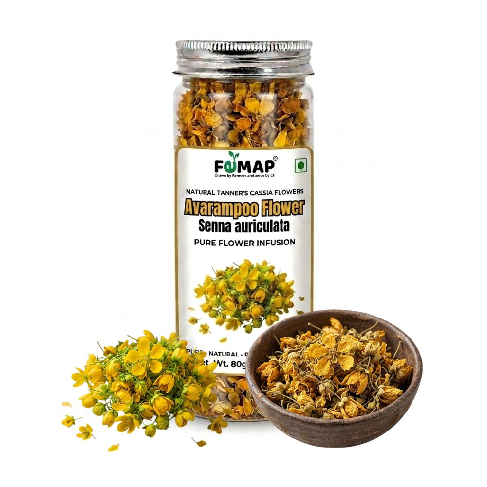 Avarampoo Dried Flowers – Herbal Tea Infusion, 80g | Cassia Auriculata