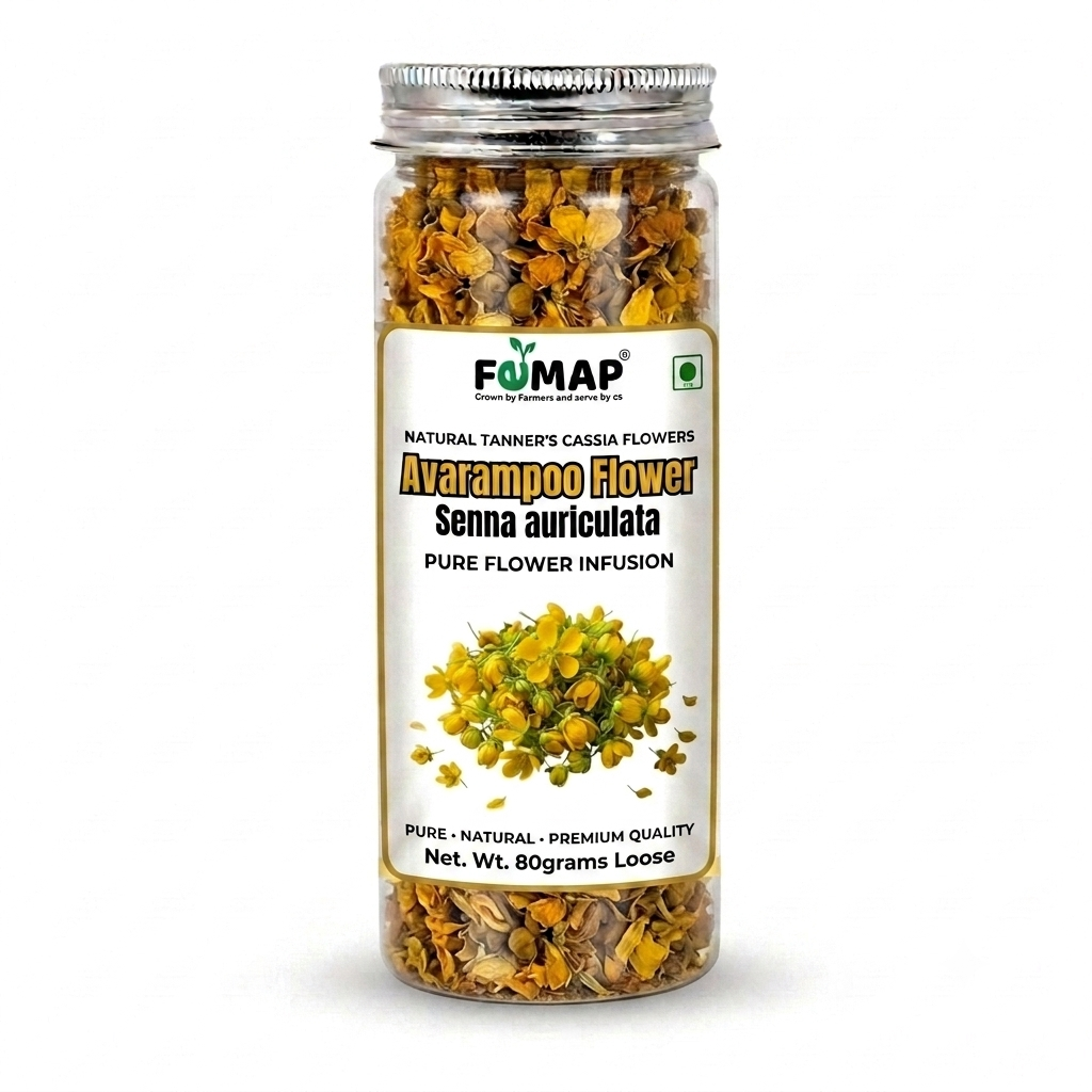 Avarampoo Dried Flowers – Herbal Tea Infusion, 80g | Cassia Auriculata
