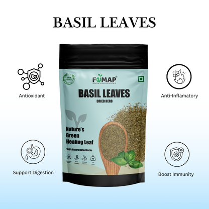 Dried Basil Tulsi Leaf (Ocimum basilicum) – Natural Herbal Leaves 100gm