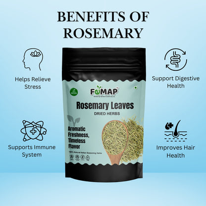 Top health benefits of dried rosemary herb – supports digestion, relieves stress, boosts immunity, and improves hair health.