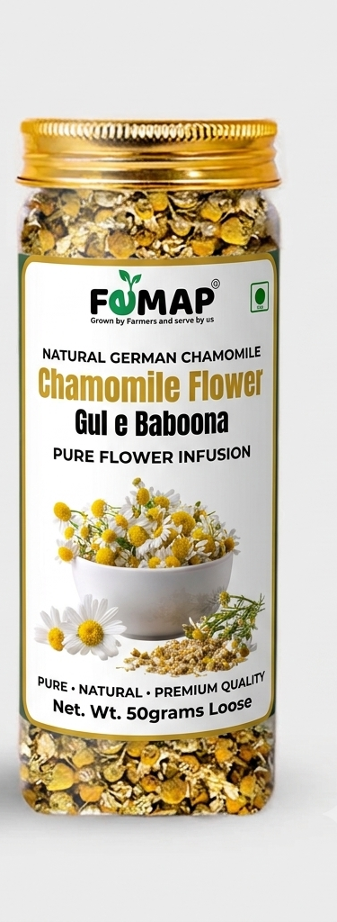 Chamomile Flower Tea – Dried Whole Flower Herbal Infusion | 50g | Femap