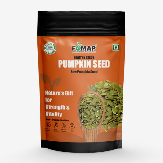 FEMAP pumpkin seed package on a white background