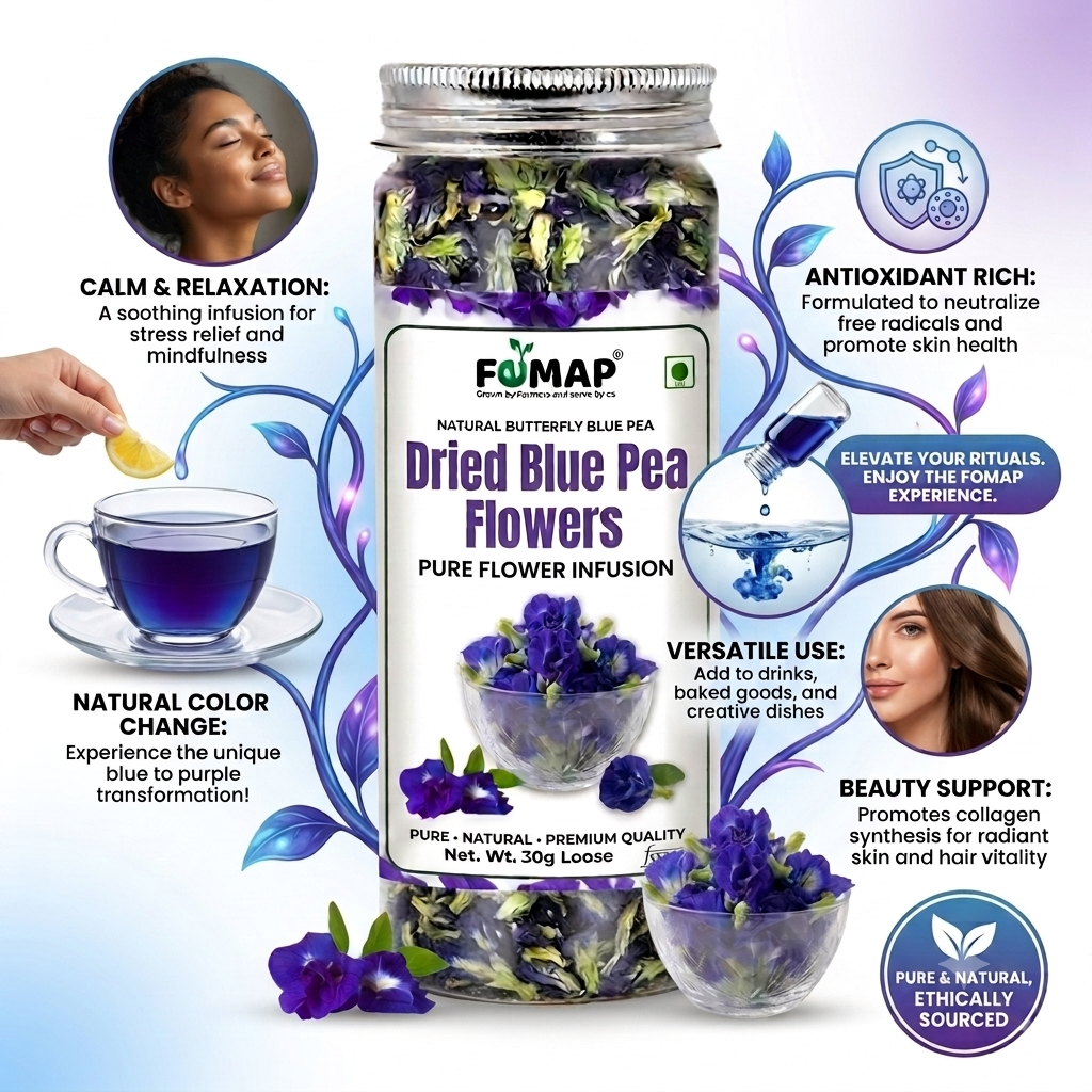 FEMAP Butterfly Pea Flower Tea – Blue Herbal Infusion | 30 gm