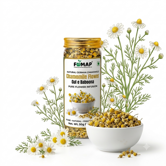 Chamomile Flower Tea – Dried Whole Flower Herbal Infusion | 50g | Femap