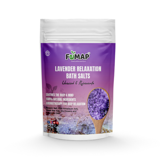 FEMAP Lavender Relaxation Bath Salts – Soothing bath salts with lavender buds and essential oils, ideal for deep relaxation.