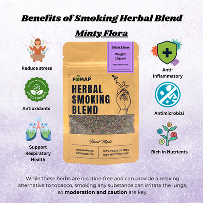 FEMAP Minty Flora Herbal Smoke Blend – 100% natural, nicotine‑free, tobacco alternative
