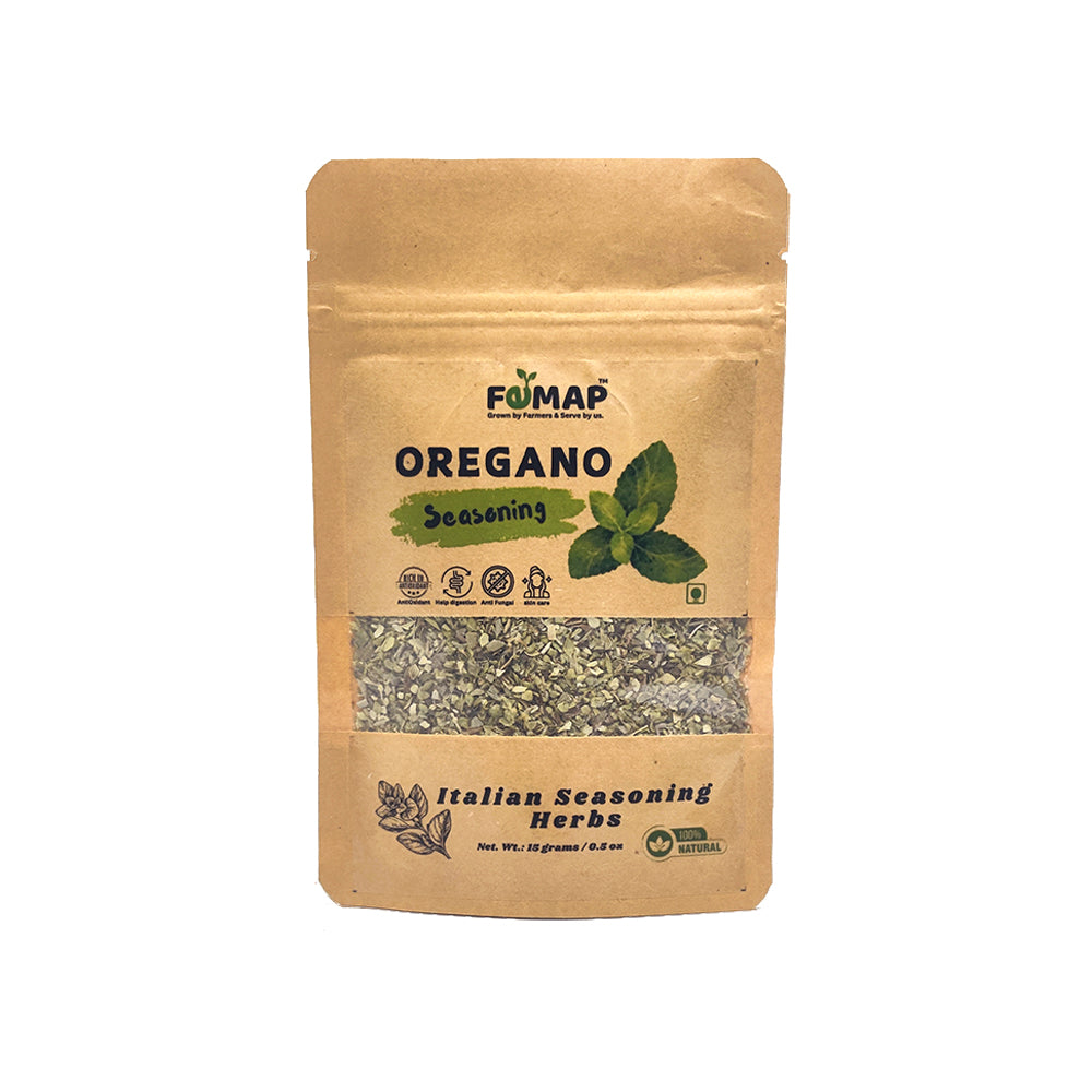 Close‑up of oregano herbs from FEMAP mixed seasonings pack buy now
