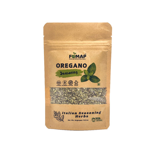 Close‑up of oregano herbs from FEMAP mixed seasonings pack buy now