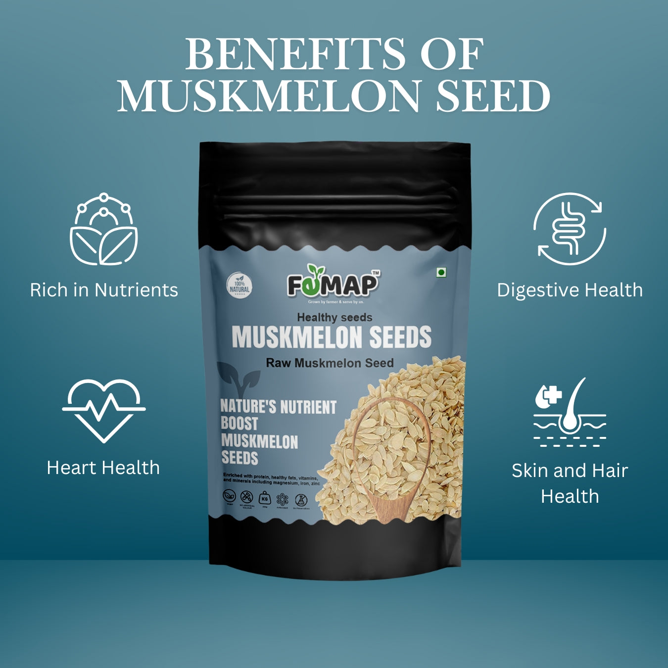 Health Benefits of Muskmelon Seeds - Improves Digestion, Skin, Heart, and Rich in Nutrients