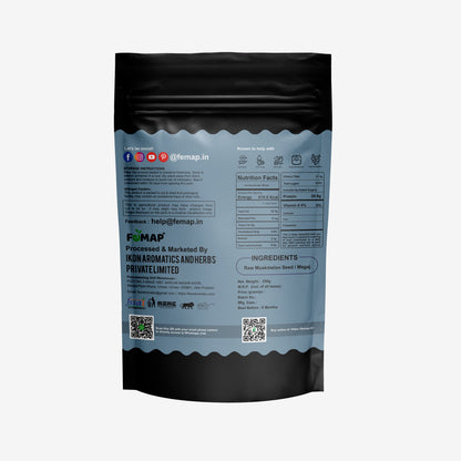 Back Side of Femap Muskmelon Seeds Pack with Nutritional Facts and Ingredients