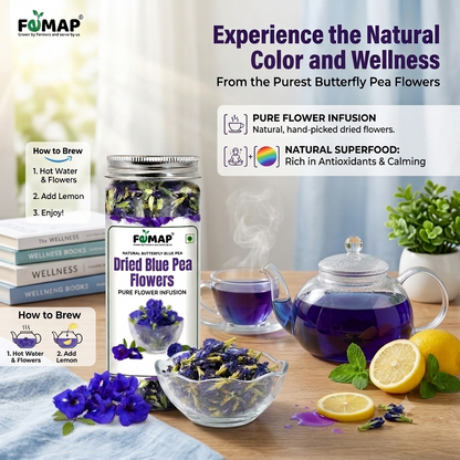 FEMAP Butterfly Pea Flower Tea – Blue Herbal Infusion | 30 gm