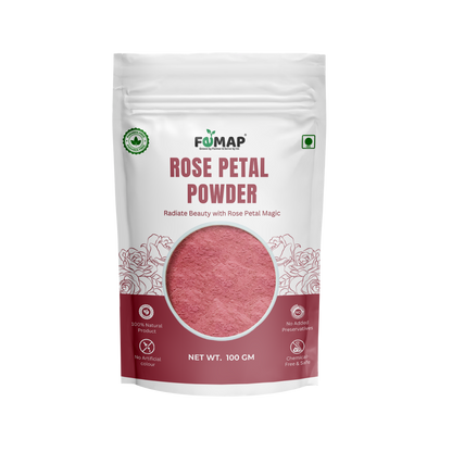 Premium rose petal powder by FEMAP – 100% natural, skincare grade