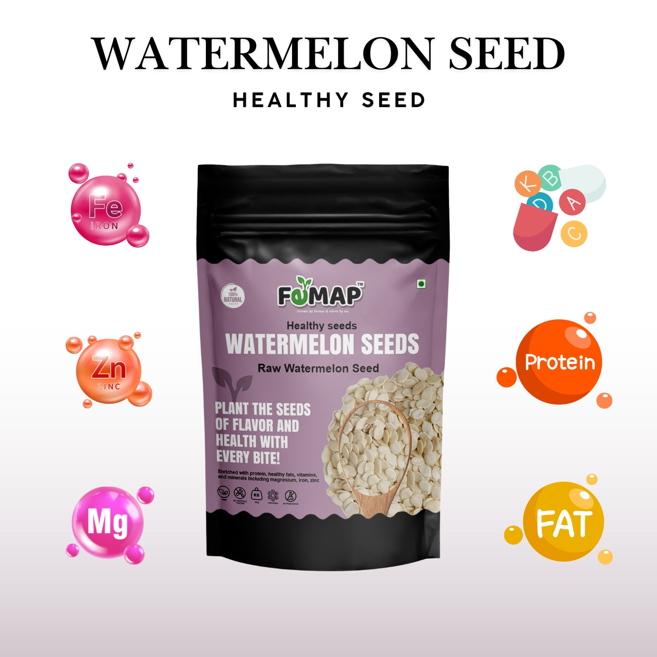 Health Benefits of Femap Watermelon Seeds – Rich in Iron, Zinc, Magnesium, Protein and Vitamins
