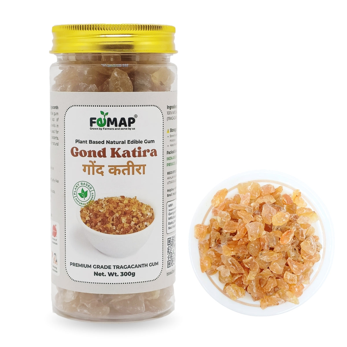 Gond Katira (Tragacanth Gum) – 100% Natural Edible Cooling Gum Crystals