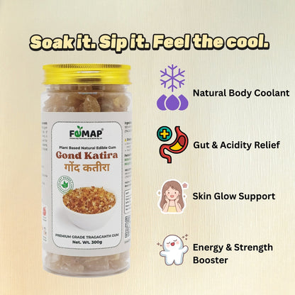 Gond Katira (Tragacanth Gum) – 100% Natural Edible Cooling Gum Crystals
