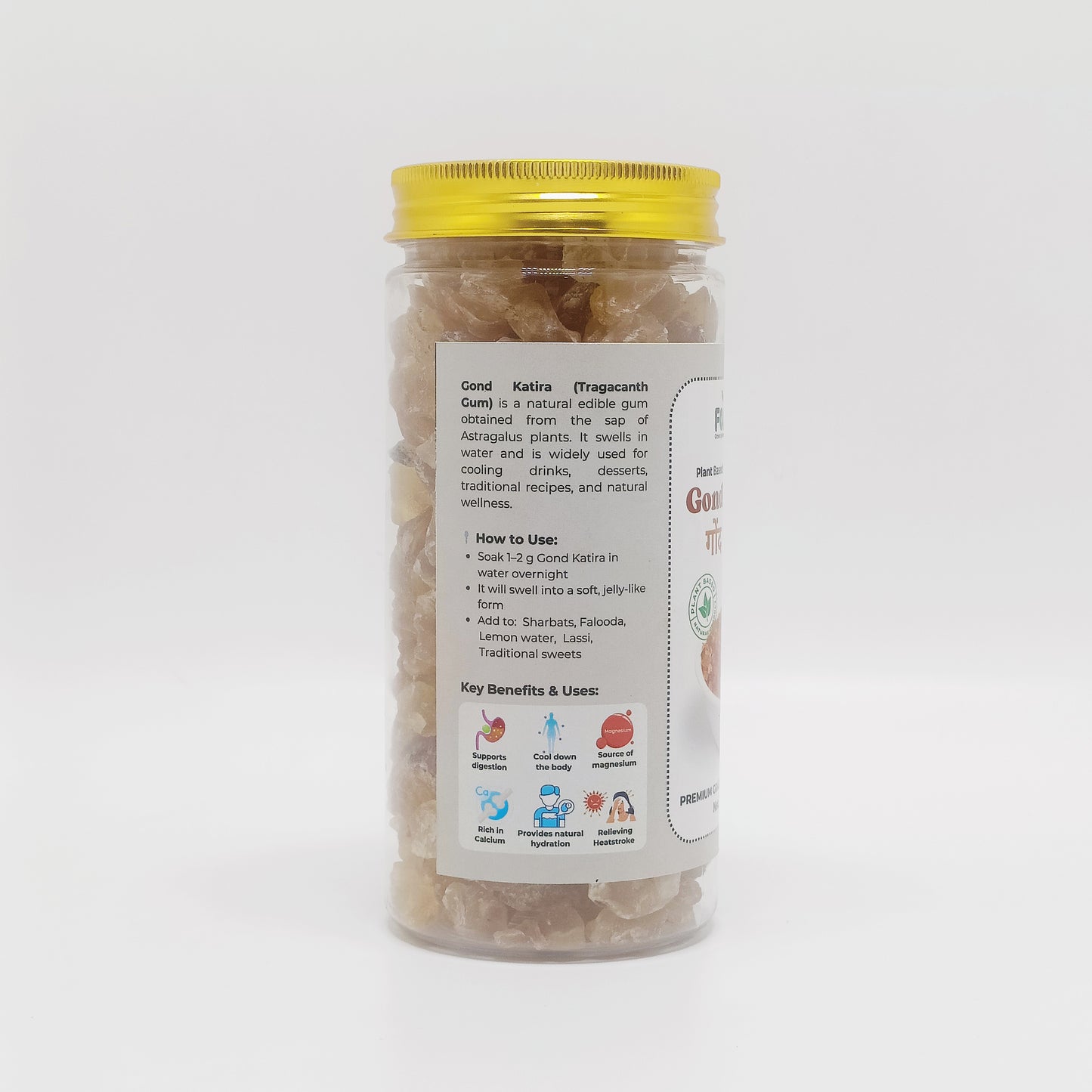 Gond Katira (Tragacanth Gum) – 100% Natural Edible Cooling Gum Crystals