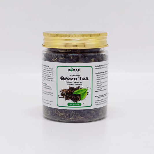 Premium Green Tea Leaves 100% Natural | Loose Leaf Green Tea | Rich in Antioxidants | Refreshing Herbal Beverage | No Additives | FEMAP