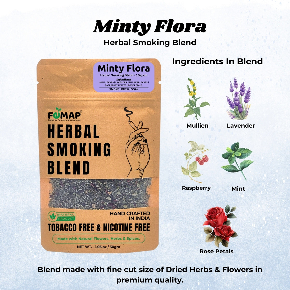 Femap Minty Flora Herbal Smoking Blend | Tobacco-Free – femap.in