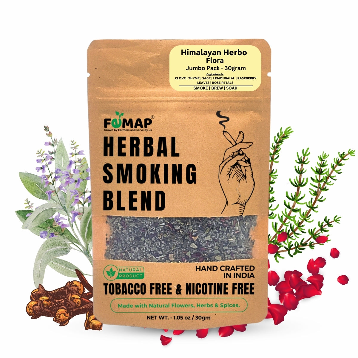 himalaya tobacco | Tropicana Cherry | Infused Pre-Roll | 1g each candle has vintage Femap Himalayan Herbo Flora Herbal