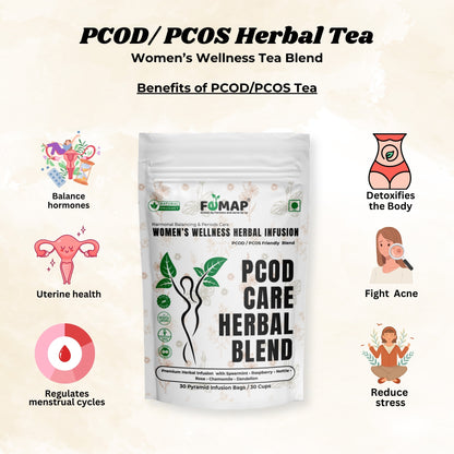 How PCOD tea helps with PCOS symptoms – hormonal balance, better digestion, liver detox, stress reduction