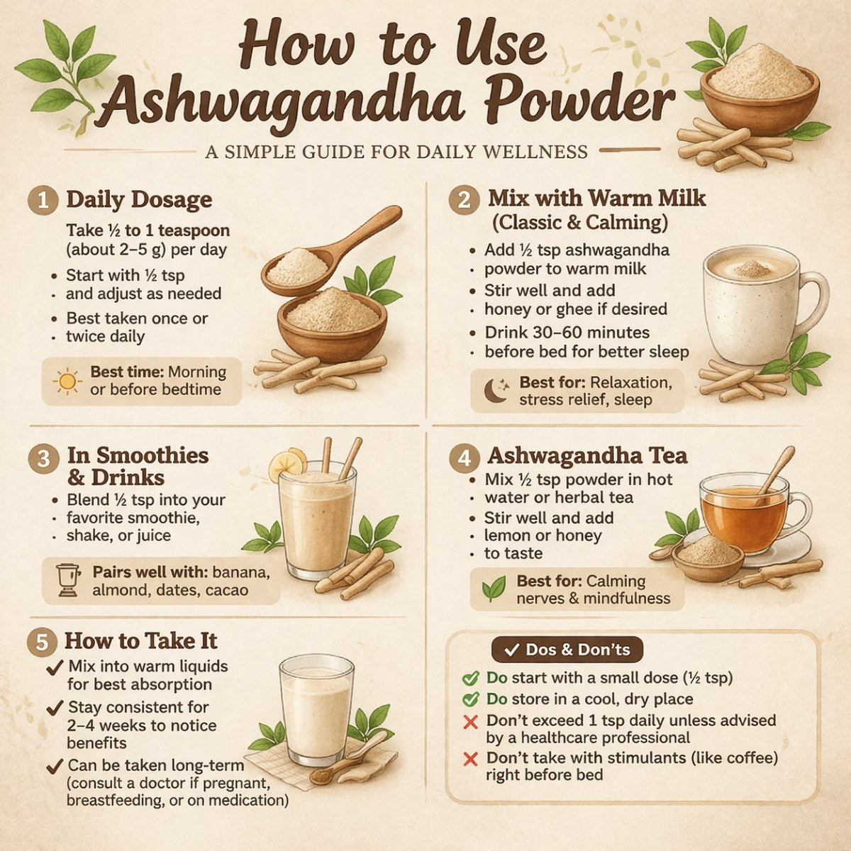 Premium Ashwagandha Powder 100% Natural | Withania Somnifera Root Powder | Stress Support Herbal Supplement | No Additives | FEMAP