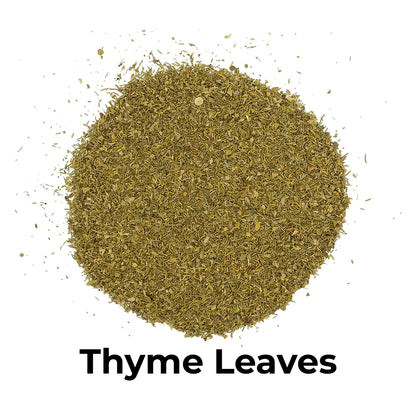 Close‑up of Thyme  from FEMAP mixed herb pack – dried aromatic herbs
