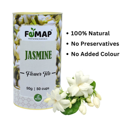 Jasmine Flower Tea by FEMAP with 100% natural, no preservatives, and no added color label