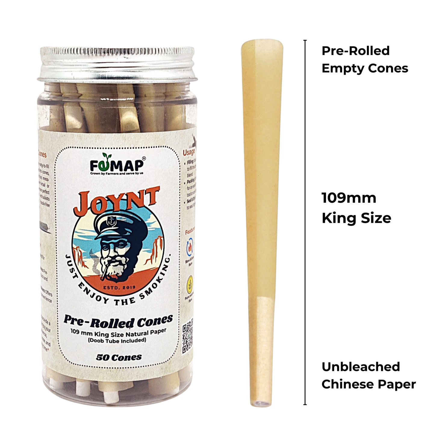 FEMAP Joynt Premium Quality Cones | Pre-Rolled Cones Pack of 50