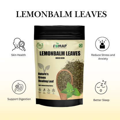 Dried Lemon Balm Leaf (Melissa officinalis) – Natural Herbal Leaves 50gm