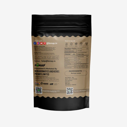 FEMAP Lemongrass Leaves Back View – Nutrition Facts and Storage Instructions