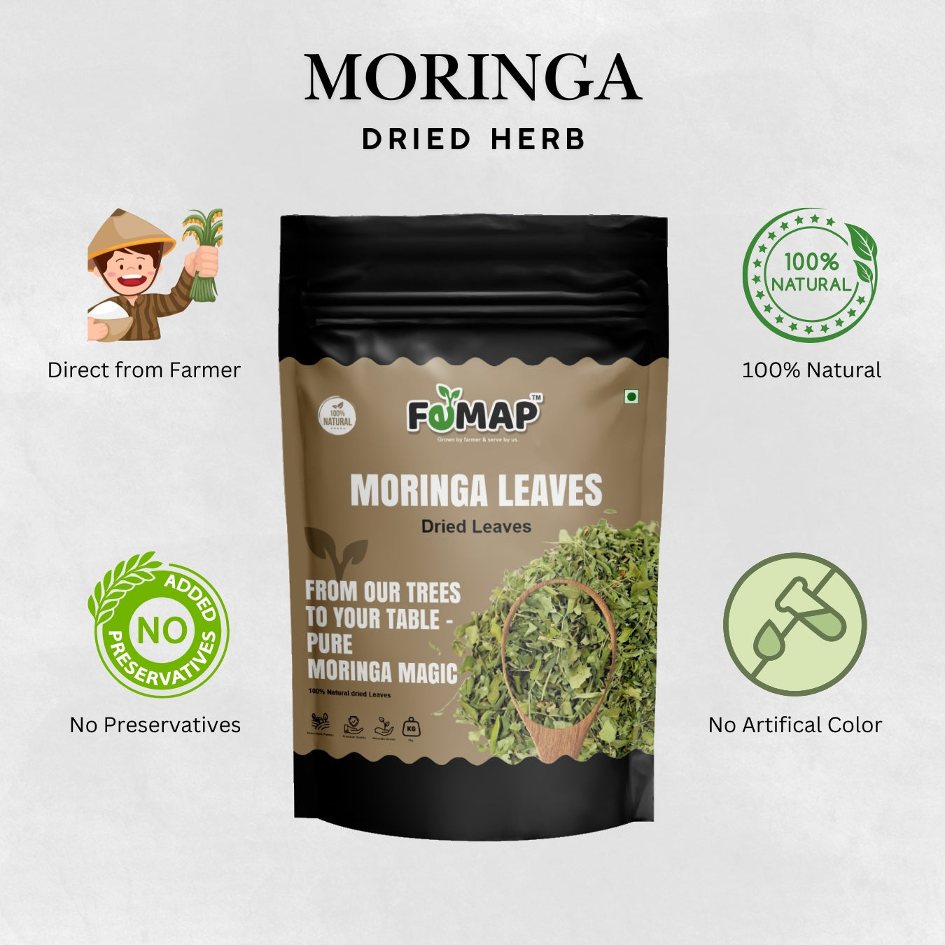 FEMAP Lemongrass Dried Leaves – 100% Natural, No Preservatives, No Artificial Color, Direct from Farmers