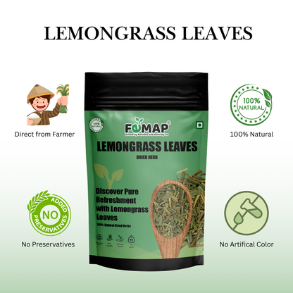 Lemongrass Leaves – Dried Herbal Lemongrass 75 g | Pure & Natural