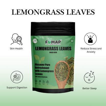 Lemongrass Leaves – Dried Herbal Lemongrass 75 g | Pure & Natural