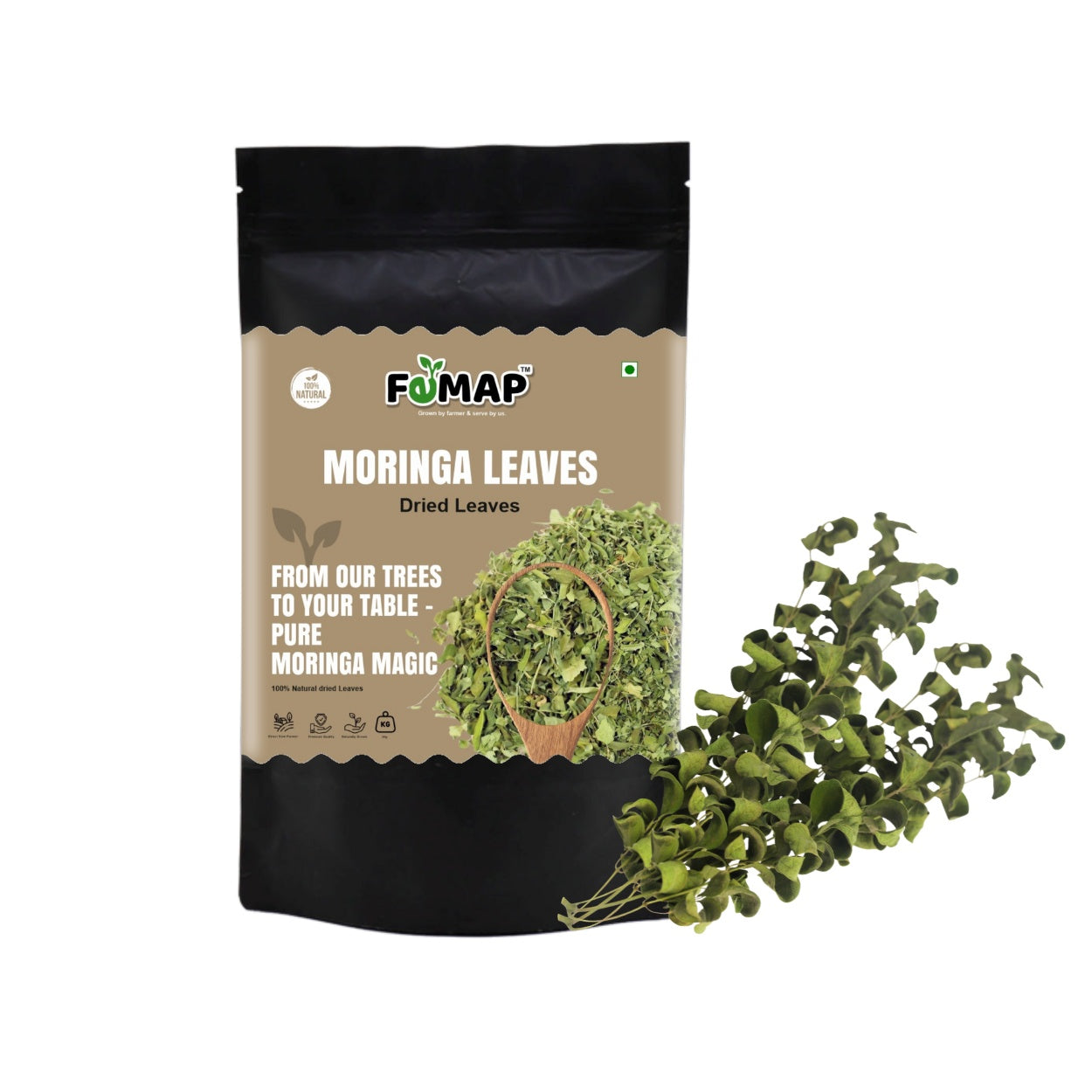 FEMAP Moringa Leaves|Dried Drumstick Tree Leaves, Natural Super-Food