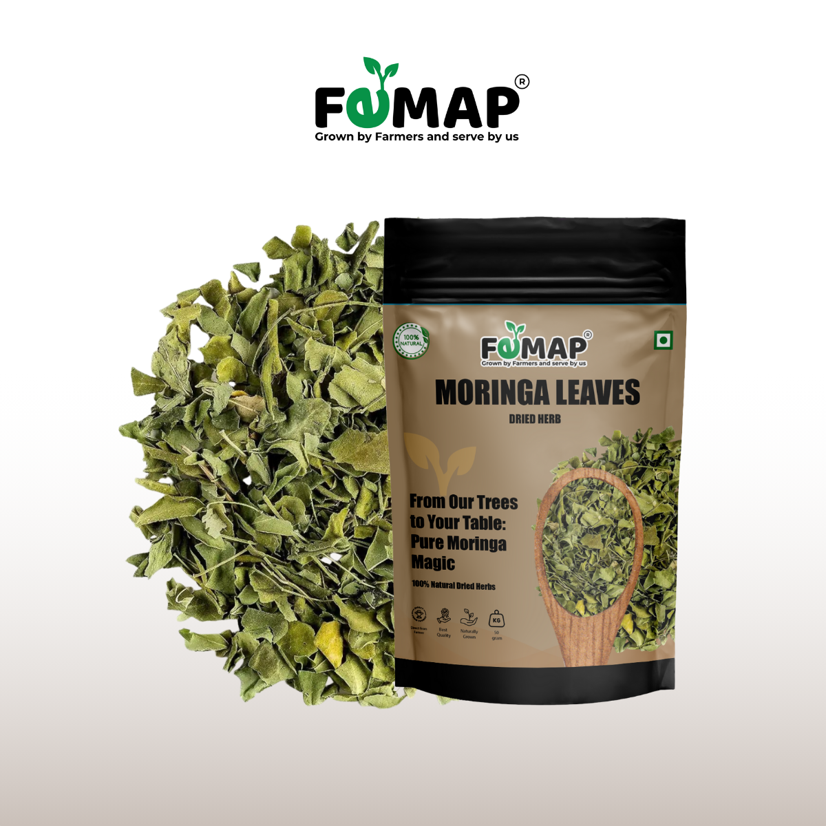 Dried Moringa Leaves (Moringa oleifera) – 100% Pure Natural Herbal Leaves 50g