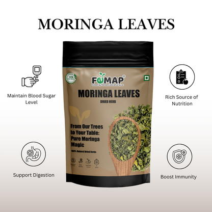 Dried Moringa Leaves (Moringa oleifera) – 100% Pure Natural Herbal Leaves 50g