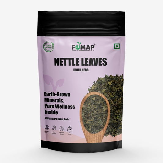 FEMAP nettle leaves dried herb package on a white background