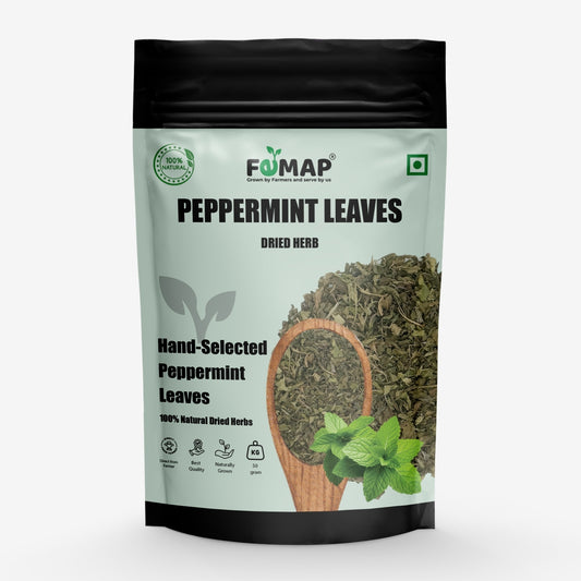 Package of FEMAP Peppermint Leaves on a white background