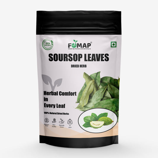Package of FEMAP Soursop Leaves on a white background