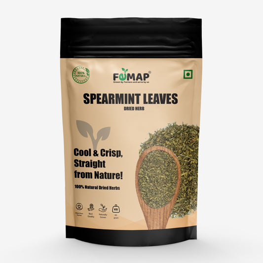 Package of FEMAP Spearmint Leaves on a white background