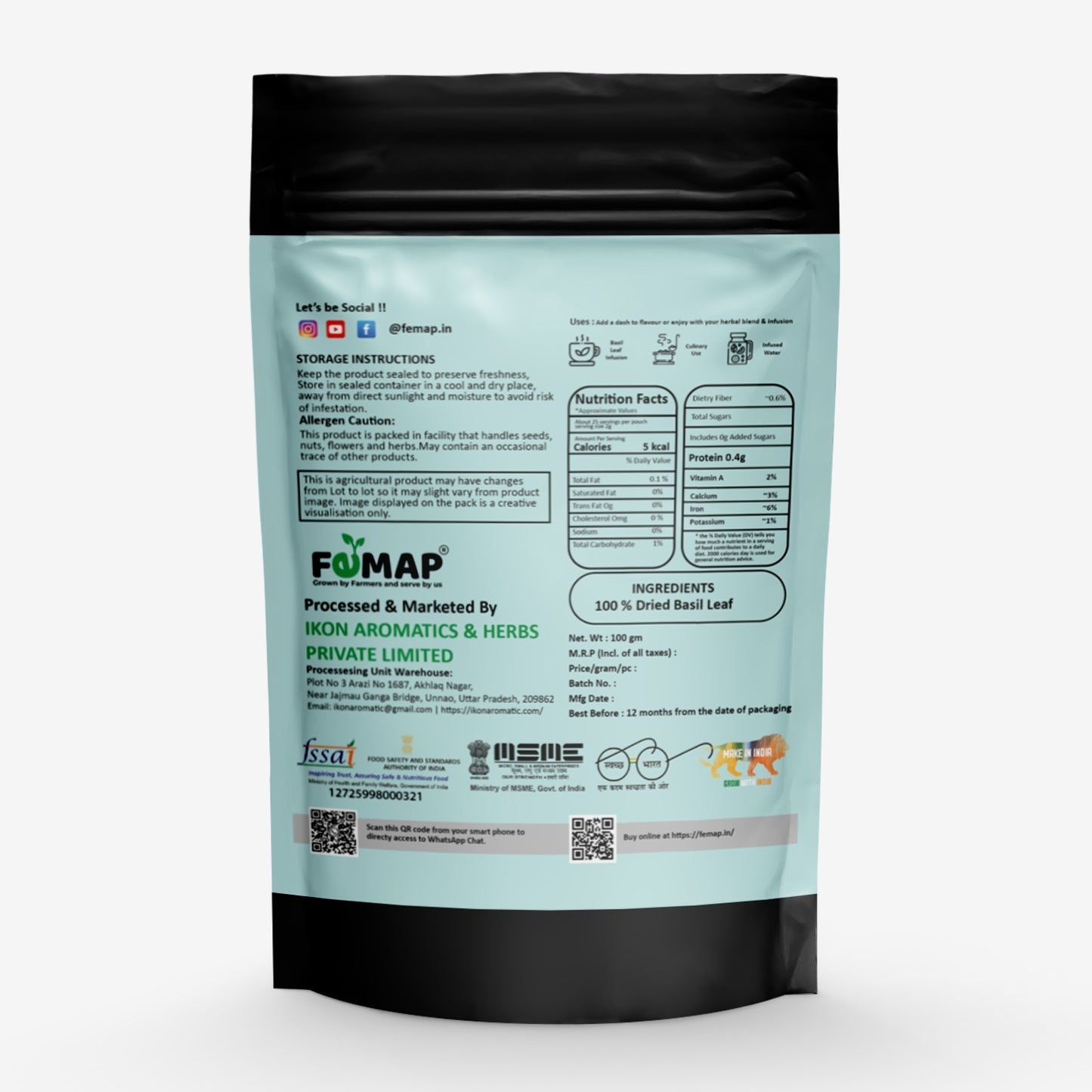 FEMAP product packaging with label on a white background