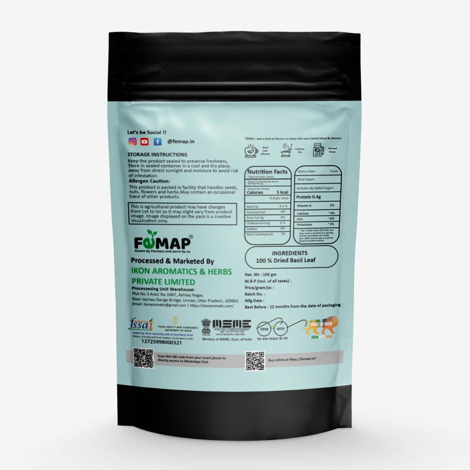 FEMAP product packaging with label on a white background