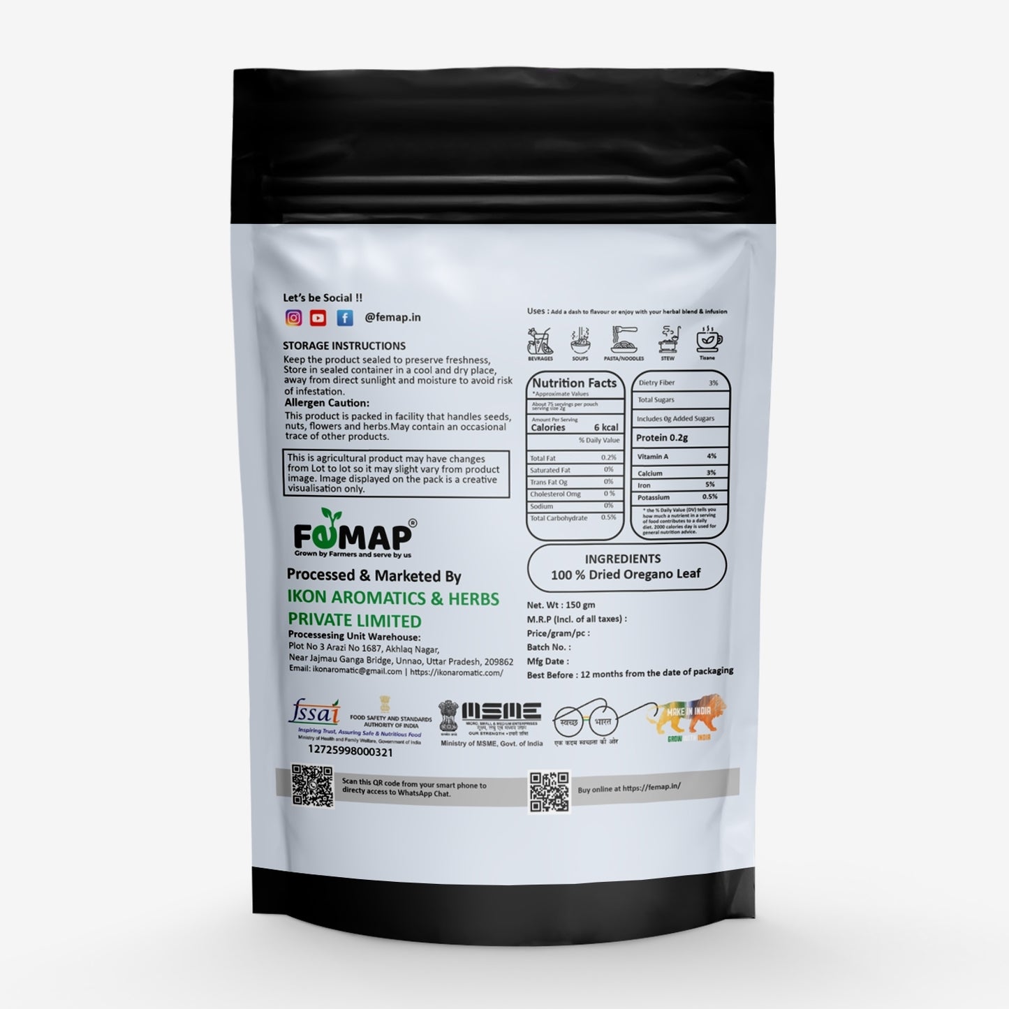 FEMAP product packaging with label on a white background
